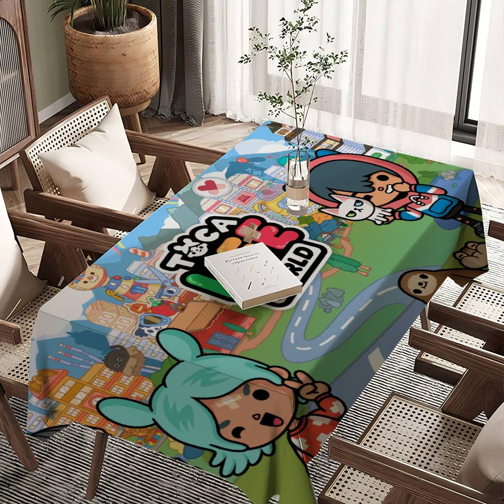 Toca Boca Toca Life World Rechthoekig Waterdicht Tafelkleed Feestdecor Boerderij Keuken Eettafelkleed Bruiloftsdecoraties 90x140cm