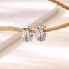Cubic Zirconic Evil Eye Earrings For Women Stainless Steel Gold Color Hoop Earrings Luxury Lucky Jewelry Wedding Party Gift