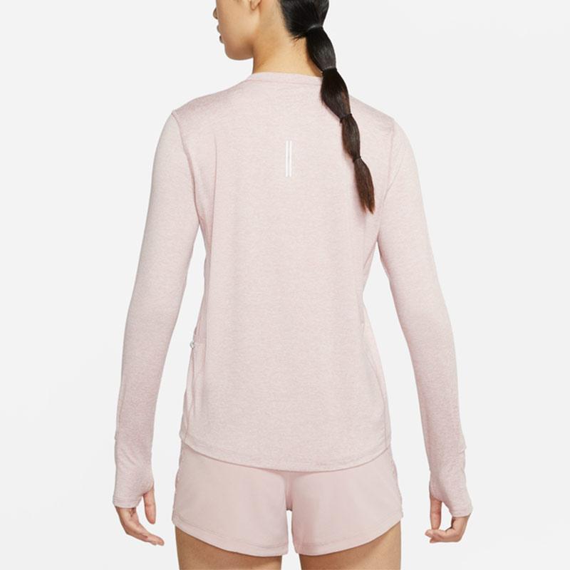Nike Running Quick-Dry Long Sleeve T-Shirt Women Tops Pink CU3278-601