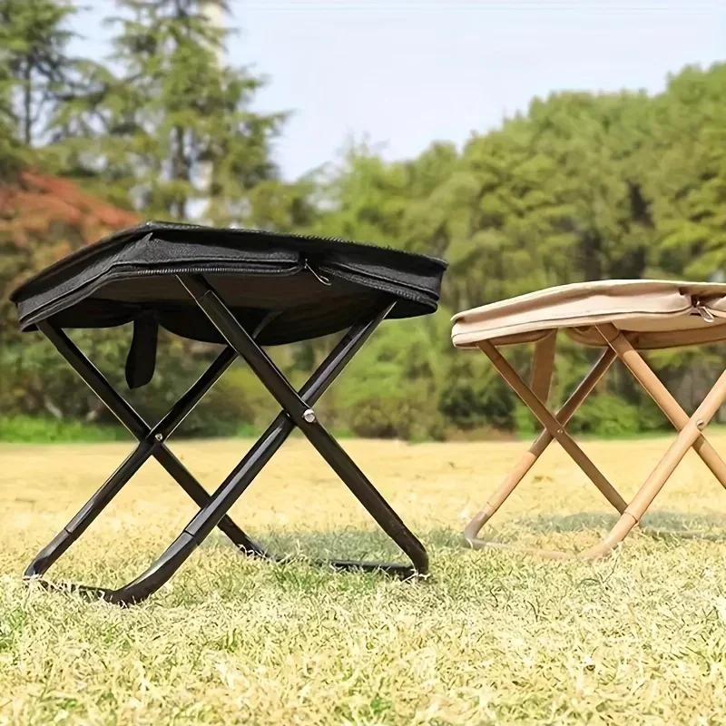 Outdoor Fishing Folding Travel Chair, Suitable for Beaches, Picnics, Camping, Hiking, Portable Stool
