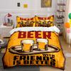 Beer Glasses On Tray. Bedding Sets Duvet Cover Sets Duvet Covers Pillowcases(1 * Duvet Cover 2 * Pillowcases Without Duvet Insert)