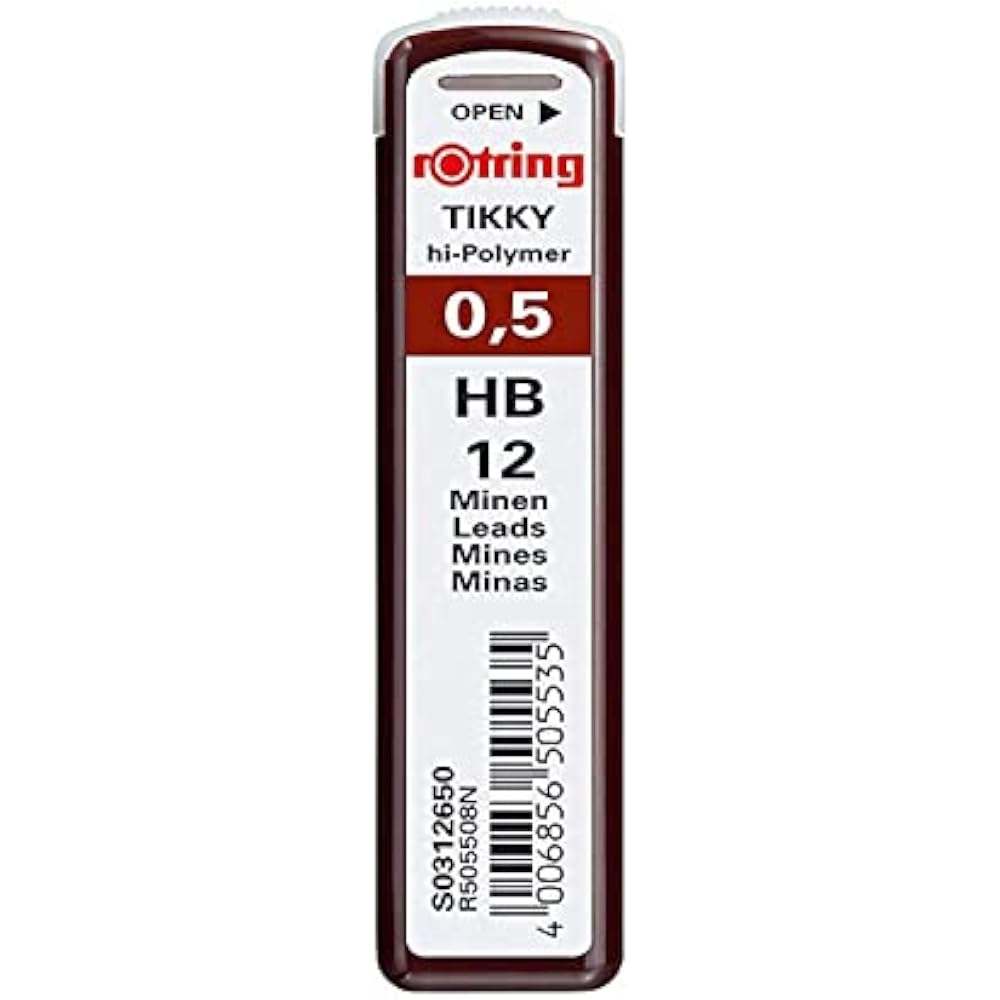 Rottling mechanical pencil refill 0.5mm HB S0 312-650 [Japanese genuine]