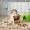 Handmade Hamster Dining Chair Cartoon Mini Feeding Chair Wooden Hamster Chair  Small Animal Habitat