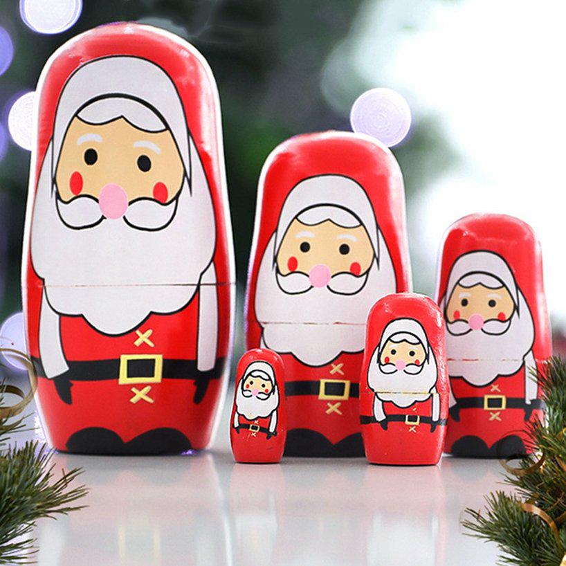 Muñecas Rusas De Anidación Matryoshka Navidad Muñecas Rusas De Anidación Matryoshka Navidad
