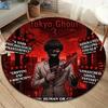 Tokyo Ghoul Runder Teppich Teppich für Wohnzimmer Schlafzimmer Sofa Spielzimmer Dekor Rutschfeste Bodenmatte