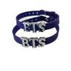 BTS BTS Bracciale da Donna Bambino con Alfabeto di Diamanti Intorno ai BTS