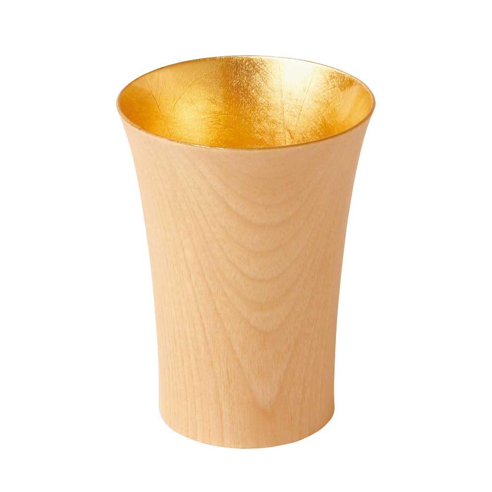 Yamaco Mizume Sakura Wood x 784318 Cup, Gold, 6.5 H9cm, золотой
