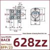 Double-Cut Flange Circlip Bearing Housing, Aluminum Alloy, BACB6800ZZ BFP23.