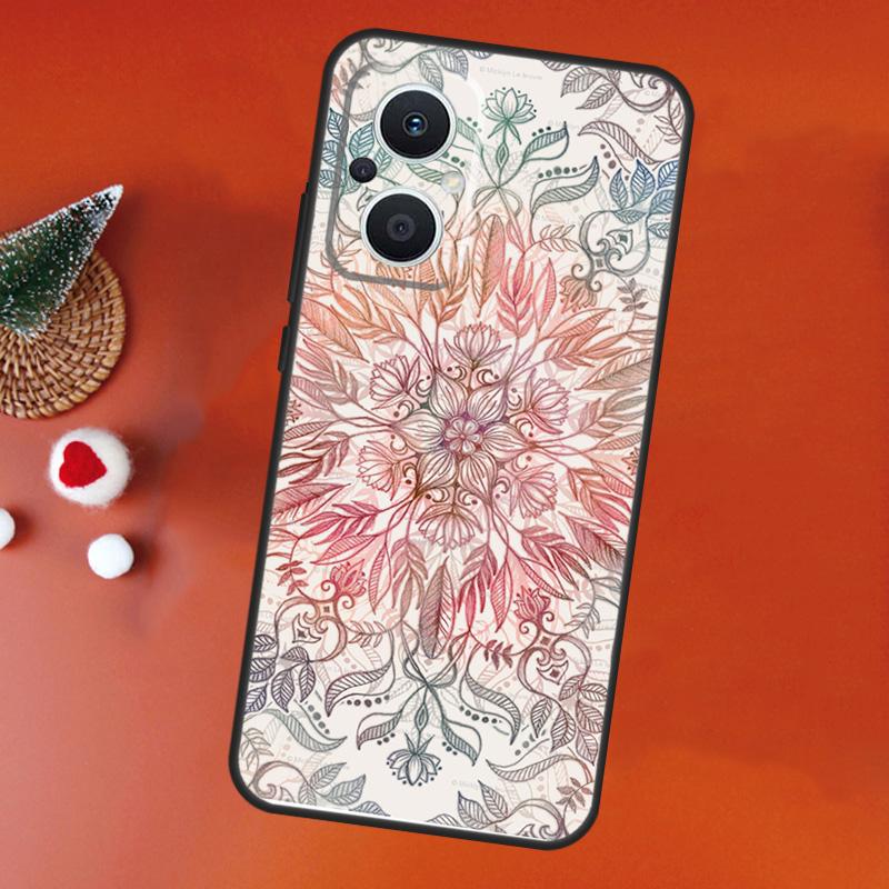 

Цветочная Мандала Цветочный Чехол Для OPPO Find X8 X6 X9 Pro OPPO Reno 7 8 Lite 10 11 12 13 14 Pro 11F 12F 13F 14F Чехол OPPO Find X5 Pro