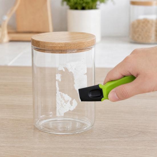 Mini Kitchen Scraper, Small Gunk Cleaner Tool for Cooktop, Sticker Remover Putty Knife for Stove, Grout Cleaning Scraper