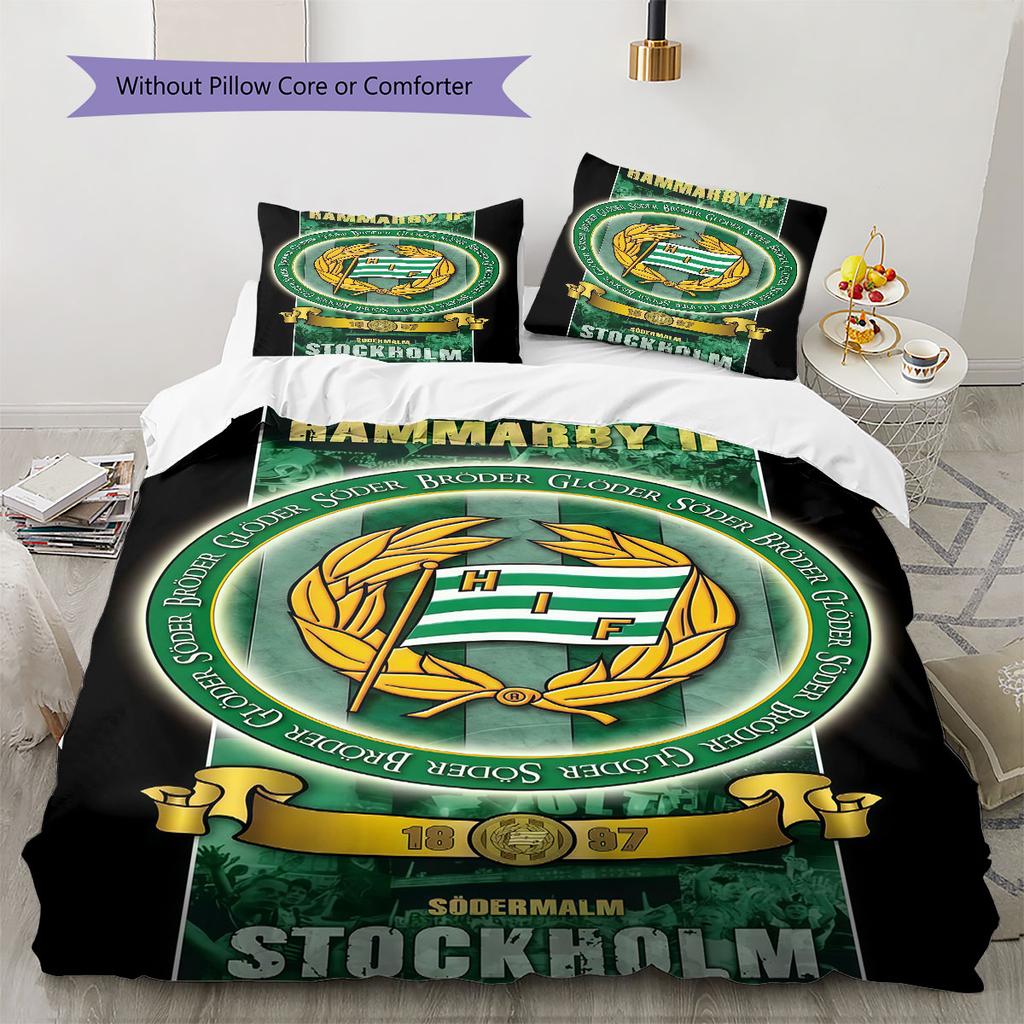 HIF Logo Bedding Quilt Set Quilt Cover Pillowcase Home Decoration Birthday Gift (1 * Duvet Cover + 2 * Pillowcase, Without Core)