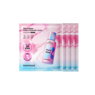 Flora Glow Rose Hydrogel Maske 42g(4 Blätter)