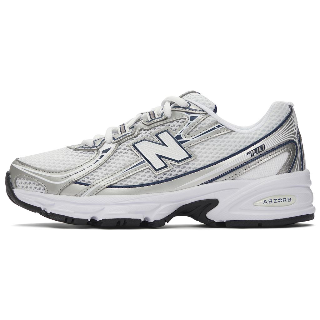 New Balance 740v2 White Navy Shadow Grey Unisex Sneakers U740WN2