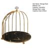 Cosmetics Storage Rack Birdcage Shape Thick Iron Frame Organizer Large Capacity with Elevated Bottom Design Display Rack