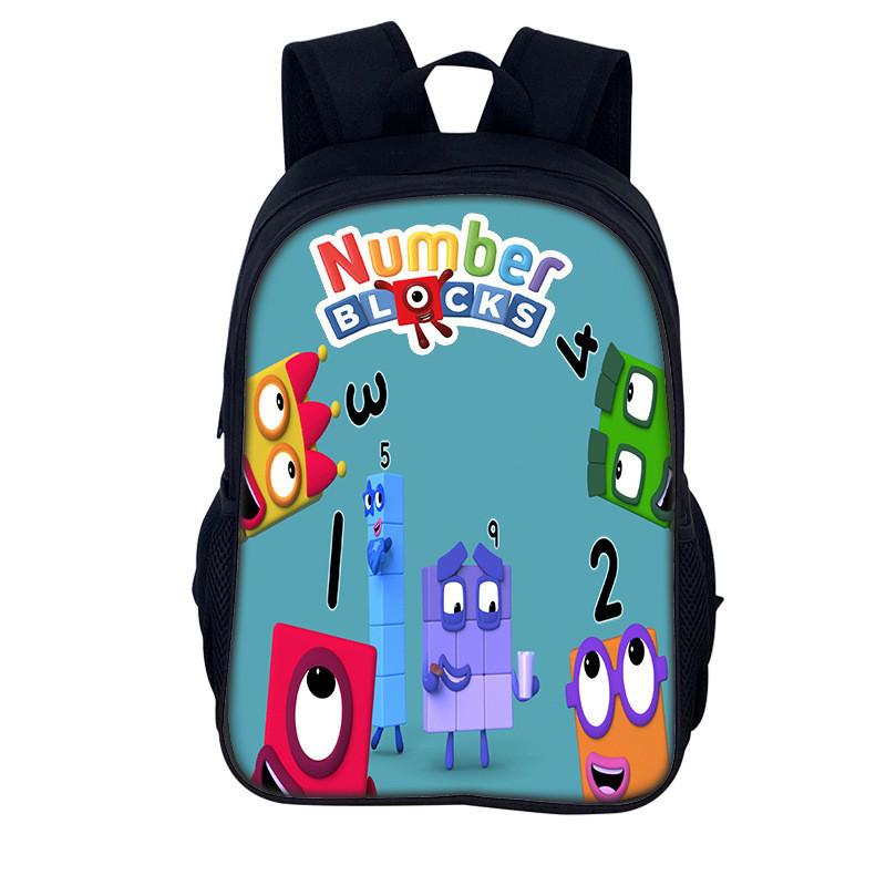 Numberblocks Digitální Číselné Bloky Batoh Pro Děti Školní Úložný Prostor A Vzdělávání