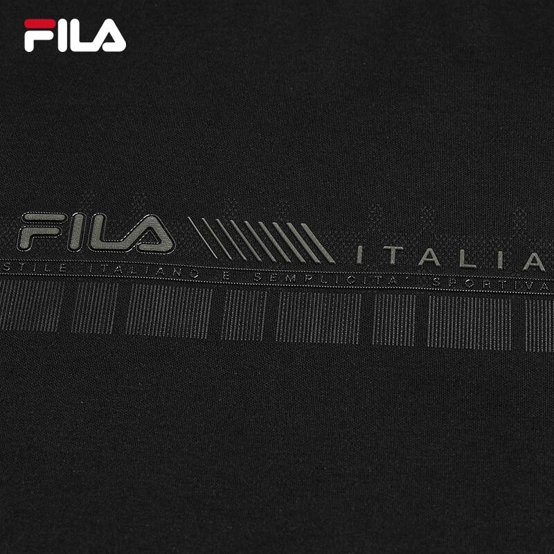 FILA Men's Basic Round Neck Knit Long Sleeve T-Shirt