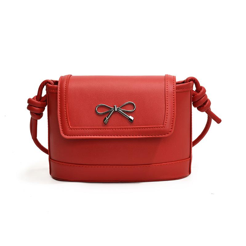 

Senior sense of foreign style small bag women s 2024 new trend versatile bucket bag bow fashion commuter messenger bag червоний