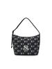 Mlb Classic Monogram Jacquard Hobo Bag Ny (Black)