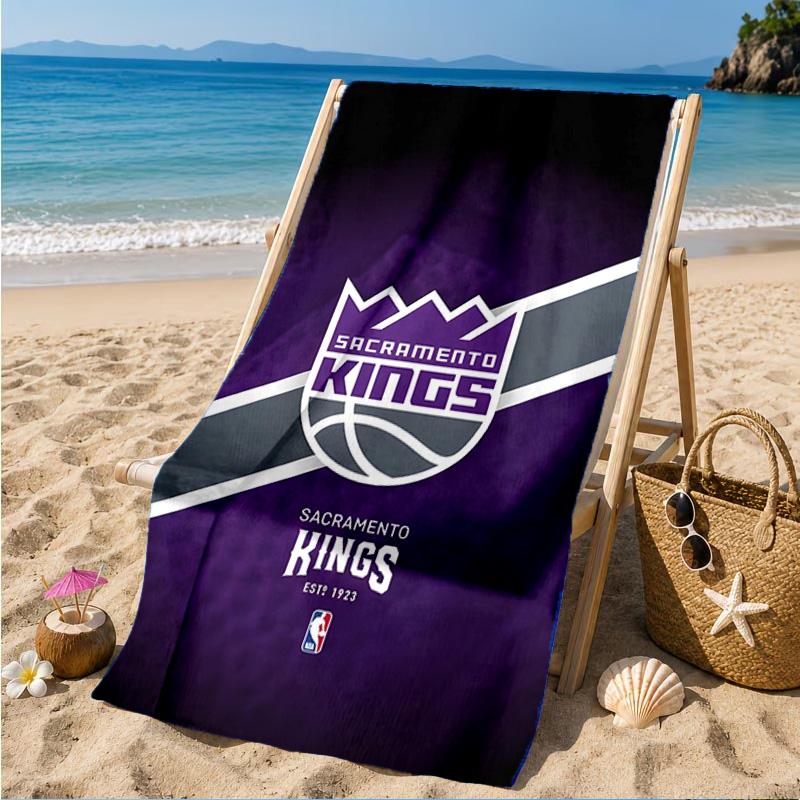 Kings Basketball Beach Towel, Microfiber Beach Towel, Perfect For Pool, Beach, Travel, Home Decor Beach Party Fan gifts