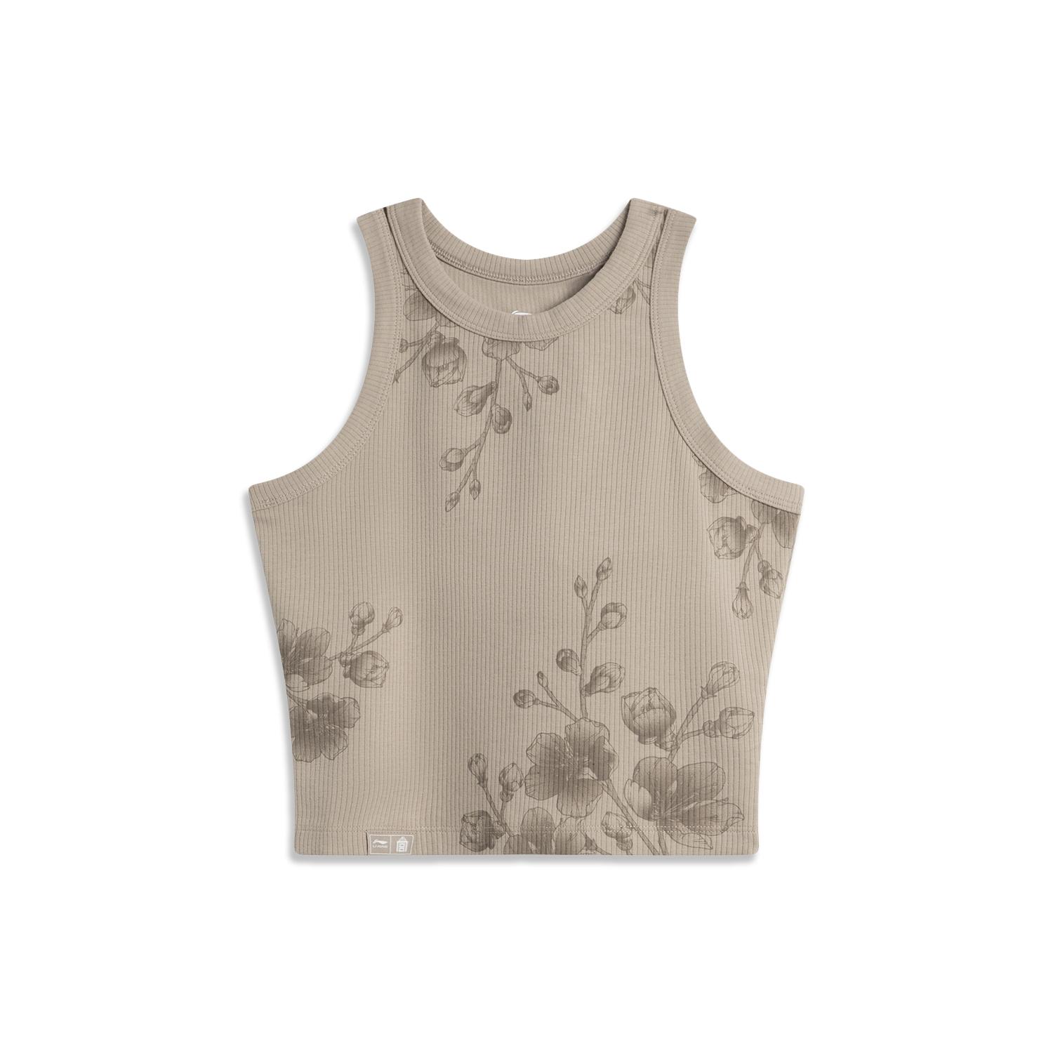 

Li Ning X Сотрудничество с Запретным городом Серия «Китайская культура» Спорт Лайфстайл Мода Дышащий Облегающий Вырез под горло Узор Жилет Женские топы AVSV122-3 S