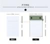 1book Small portable notebook with tear off note paper and replacement for photo paper, high aesthetic label, portable