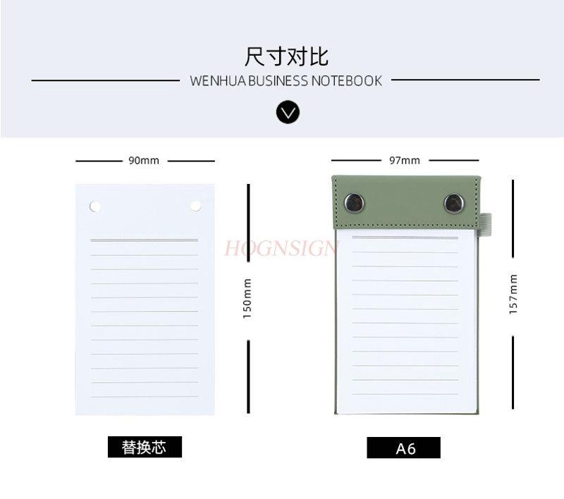 1book Small portable notebook with tear off note paper and replacement for photo paper, high aesthetic label, portable