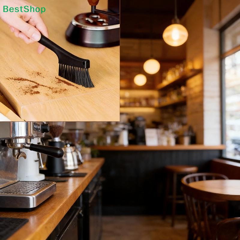 Detachable 2-in-1 Coffee Machine Cleaning Brush,Dual-Head Espresso Grinder Brush for Barista,Kitchen & Coffee Shop Use