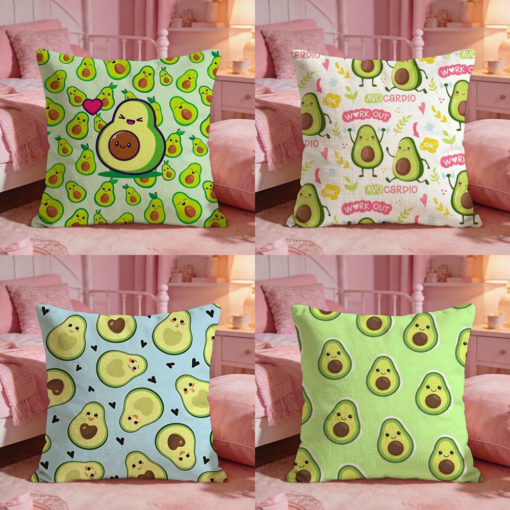 FoodavocadoS Cushion Cover Premium Comfort Reversible Pillow Cove Two in One Design for Any Room Car Interior