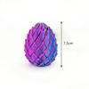 Uovo di Drago Giocattolo Decompressione Stampa 3D - Sfera Fidget Rotante Liscia Sollievo Ansia ADHD Giocattolo per Dita Eco-Sicuro per Bambini Adulti