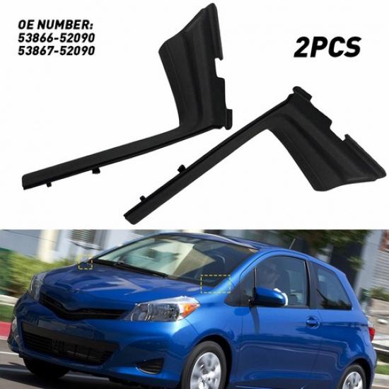 Pair Front Fender-Cowl Wiper Side Seal Cover For Toyota Yaris 2012-2015 EOA