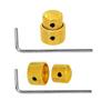 2PCS Metal Guitar Control Knobs Round Knob Set Metal Volumes Knobs for Precise Volumes Tone Tuning On Electric Guitar