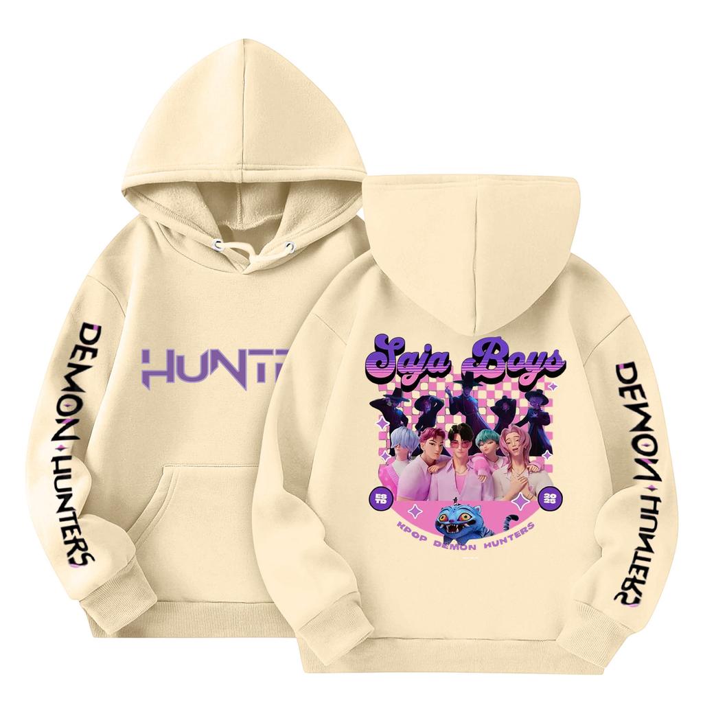 Gensere For tenåringsjenter Hettegensere Langermet genser med snøring Søt oversized hettegenser