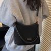 Winter premium texture simple bag women's bag fashion versatile matte retro underarm bag casual shoulder messenger bag