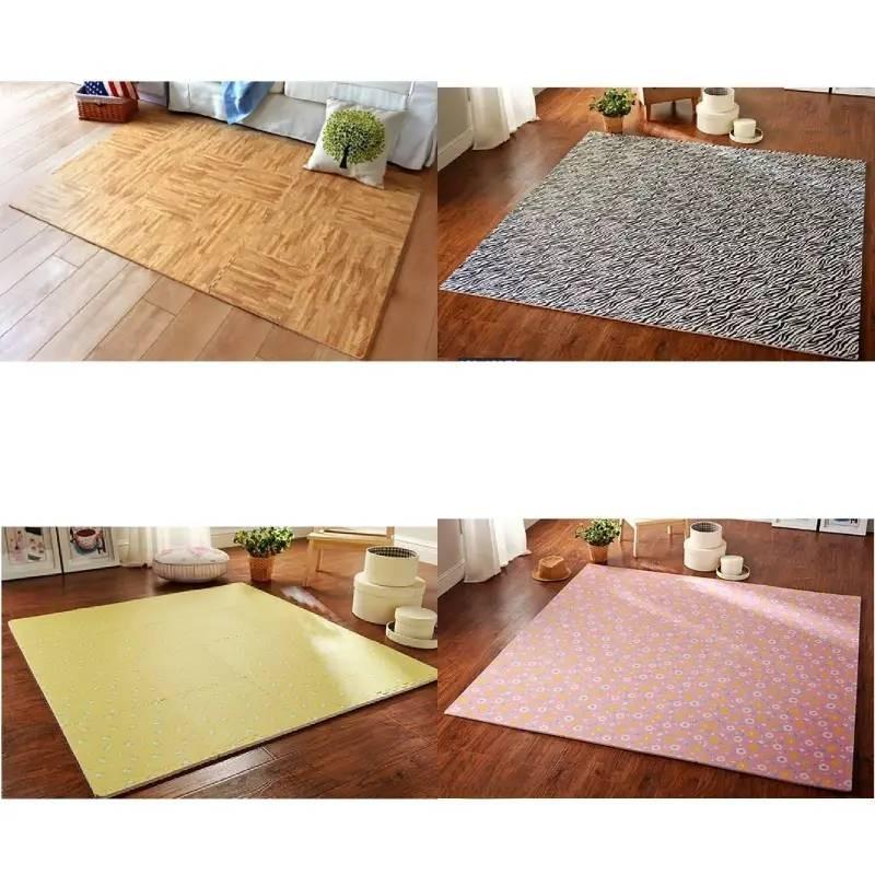 Minde Garden Floral Foam Puzzle Play Mat For Kids Bedroom And Lounge Safety Play Area