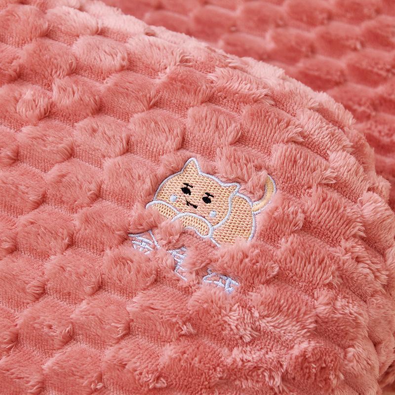 Scarab Velvet Cat Belly Pillow Bean Velvet Pillowcase Memory Foam Pillow Beauty Egg Material Cat Belly Pillow Core