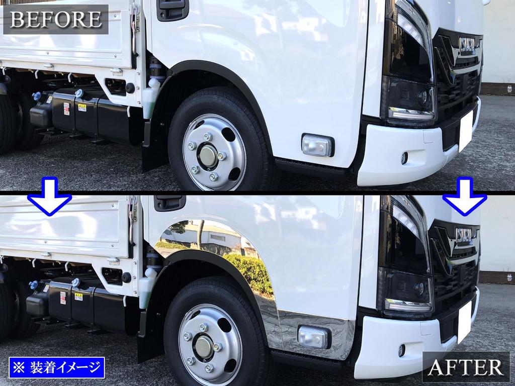 BRIGHTZ UD Trucks Kazet Super Mirror Finish Stainless Steel Plated Door Blister Cover 4PC [TRUCK-L-138]