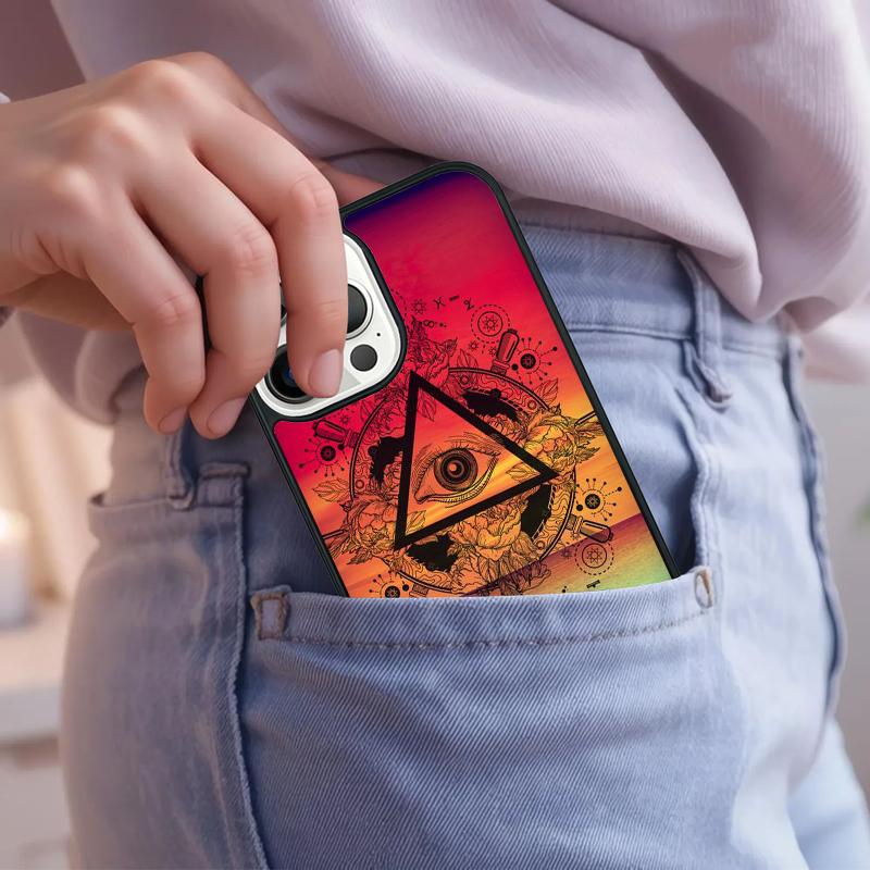 Indian Hand Holding Sun Moon Face Couple Phone Case For iPhone 17 Air 15 16e 14 13 Pro Max Coque 12 11 Pro Max PLUS Cover