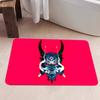 C-Cyberpunk Samurai Logo Flur Teppich Waschbar Rutschfest Wohnzimmer Sofa Stühle Bereichsmatte Küche Fußmatte Bereichsteppich