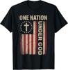 One Nation Under God Flag 4th Of July Patriotic Christian Unisex T-Shirt Unisex T-Shirt