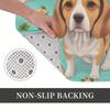1pc Bedroom Mat Stylish Beagle Doormat Flannel Carpet for Entrance Home Decoration