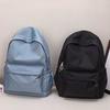 Damen-Schultasche, wasserdicht, große Kapazität, Schulrucksack, glatter Reißverschluss, einfarbig, für Teenager und Mädchen, lässiger Tagesrucksack, Studentenversorgung