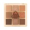 DIKALU 9-Color Earth Tone Eyeshadow Palette - Shimmer & Matte, Transparent Douyin Style.