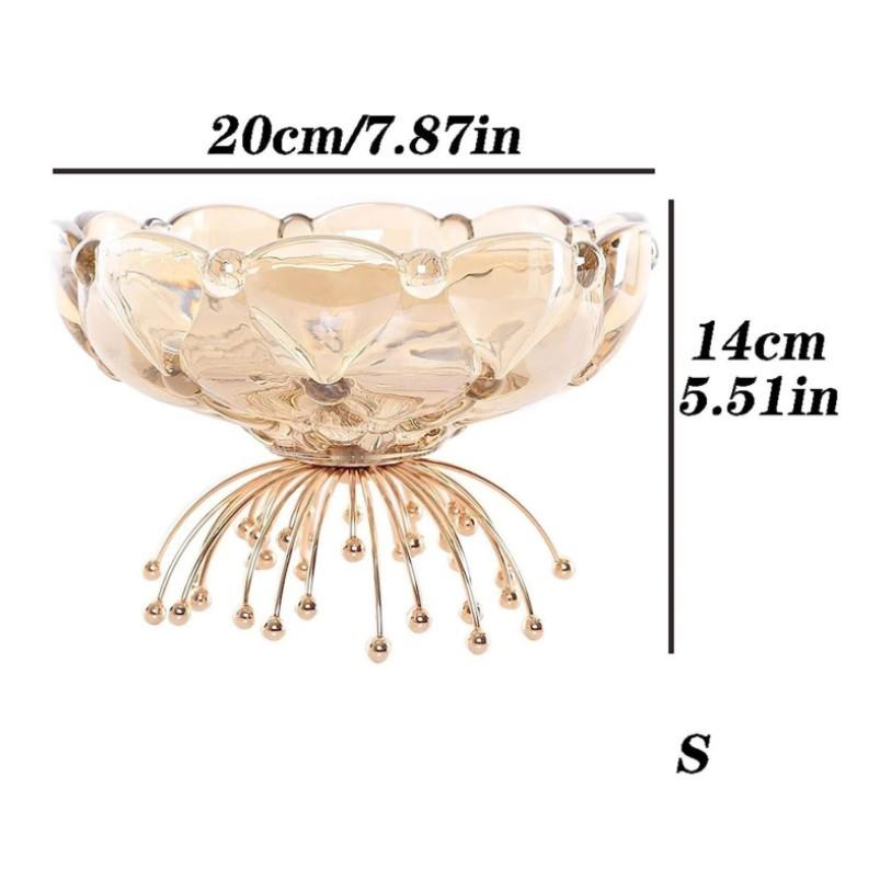 Elegant European Glass Fruit Bowl for Home and Events