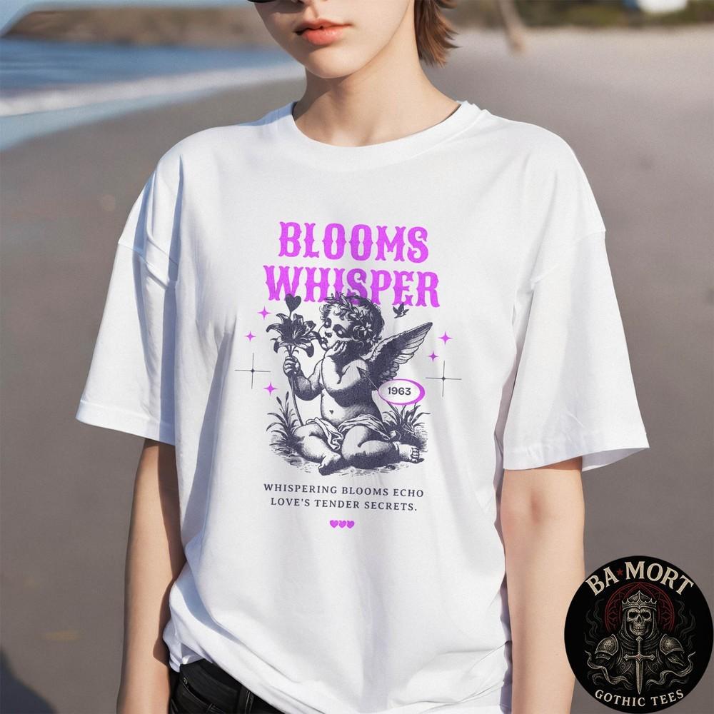 Blooms Whisper Vintage Cherub Romantic TShirt Unisex T-Shirt M