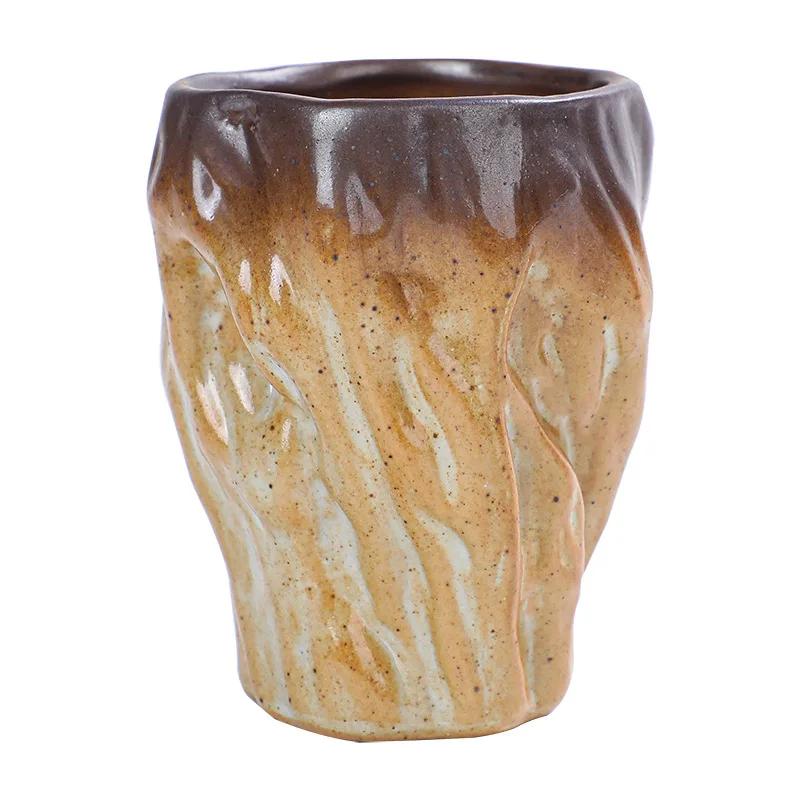Coarse Pottery Teacups Stone Coffee Mugs Japanese Retro Tea Sets Kitchen Bar Decoration Cups Living Room Desktop Decoration Mugs