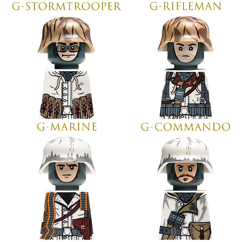 High-Quality Ww2 High-Quality Winter High-Quality Snow High-Quality Camouflage High-Quality Troops Military figure High-Quality Figures High-Quality