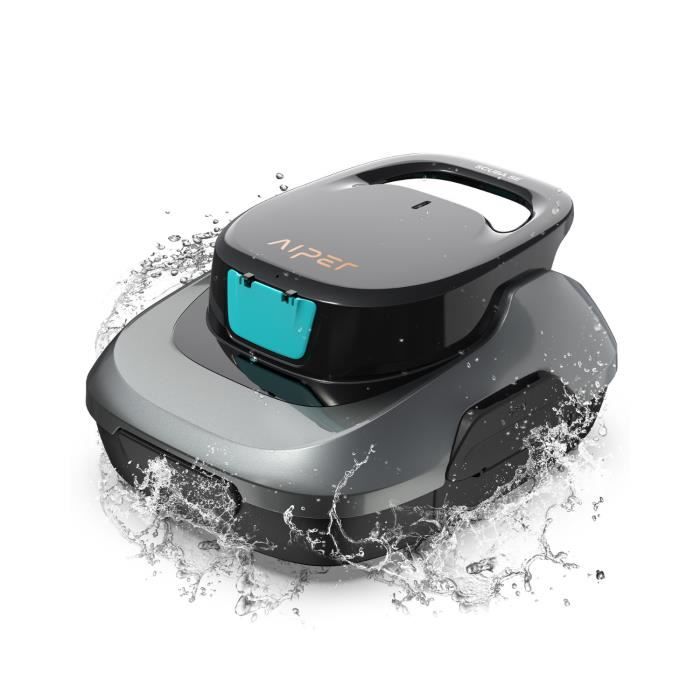 Robot de piscine - Aiper - Scuba SE - Noir - Nettoyage autonome - 90 min d'autonomie