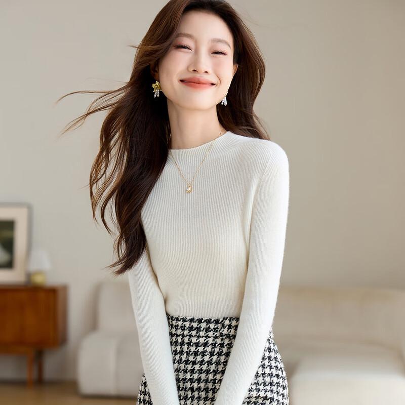 Srcr Women's 100% Cashmere Slim-Fit Sweater