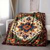 1Pc Colorful Floral Blanket Soft And Comfortable Casual Warm Camping Travel Christmas Halloween Xmas Gift M928829
