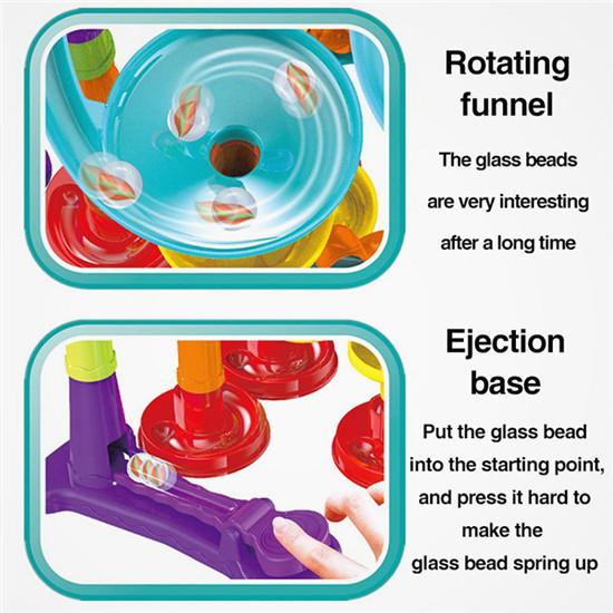 113/93/50/45 Stück Set DIY Marmor Bau Rennstrecke Bausteine ​​Kinder Labyrinth Ball Rollen Spielzeug Weihnachten geschenk